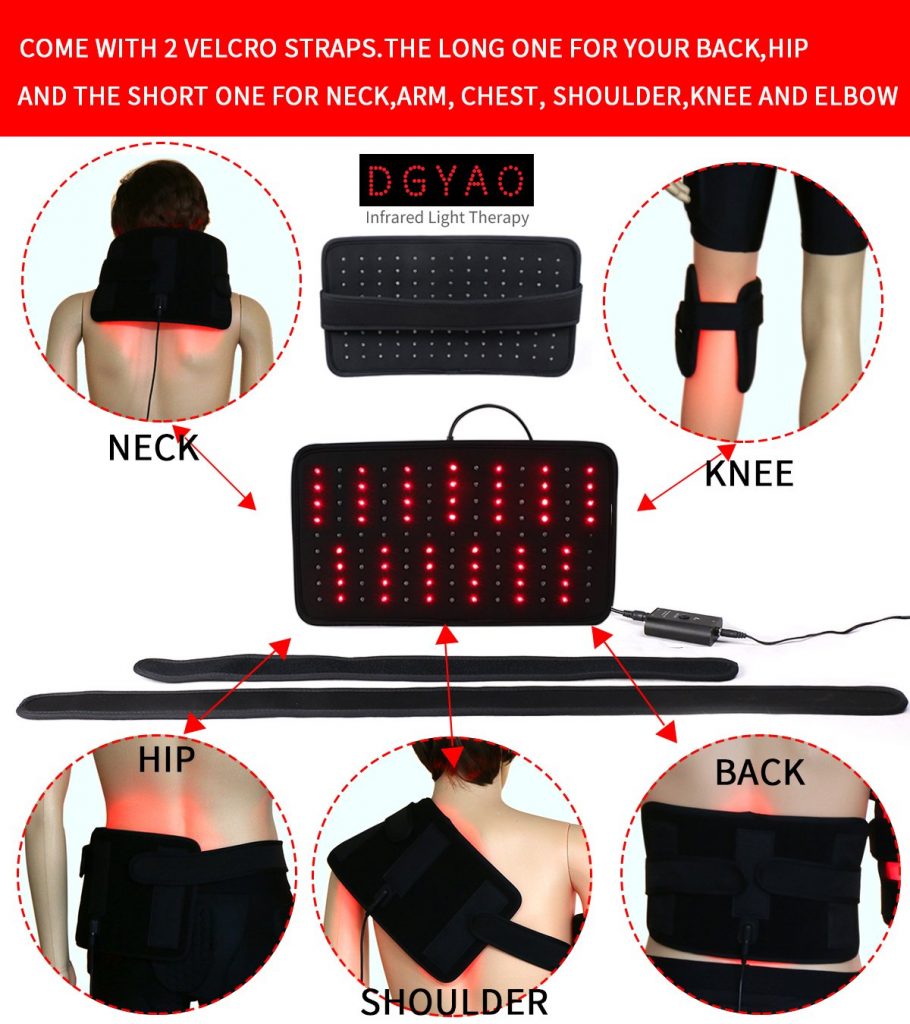 dgyao® Near Infrared Light Therapy Pad with Wrap & Straps(One Pad