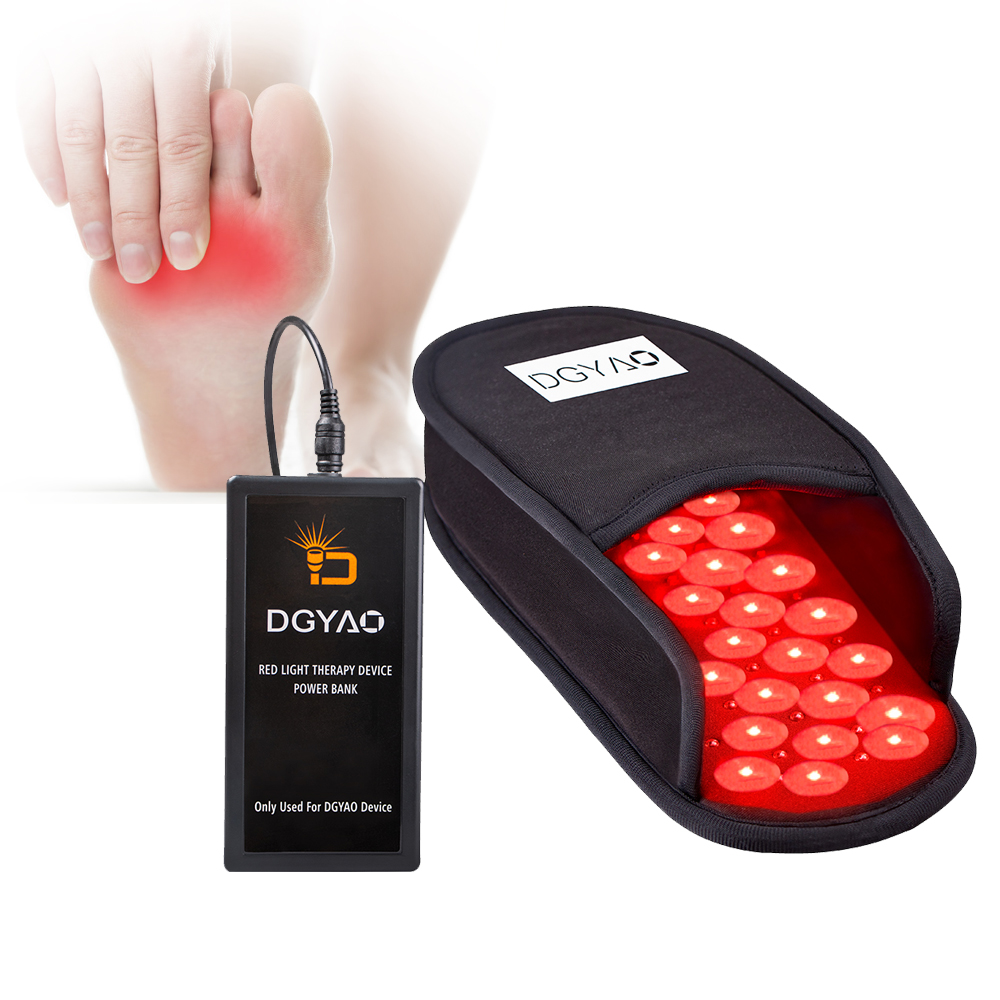 880nm Red Light Infrared Foot Therapy Slipper for Feet Toes Massage Pain Relief 